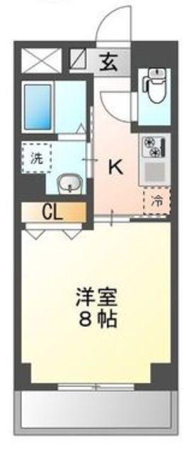 フォートレス中村橋(1K/3階)の間取り写真