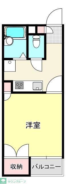 セイラBOX上並榎A(1K/1階)の間取り写真