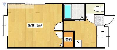アージュ(1K/2階)の間取り写真