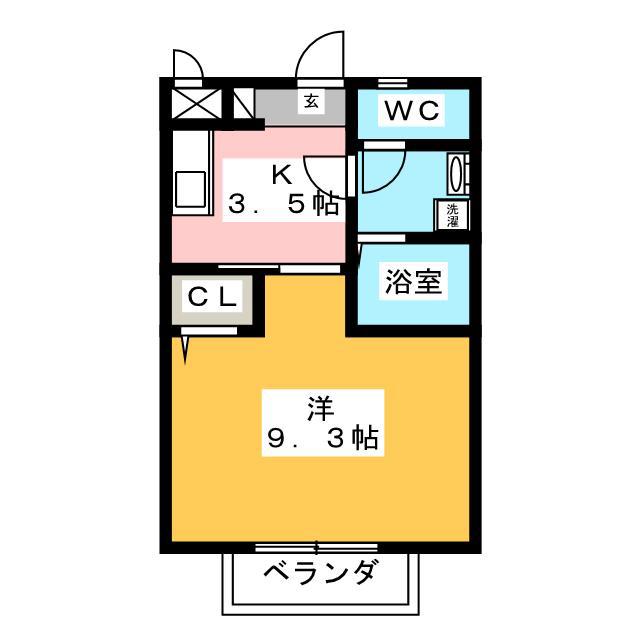 ロイヤルマンションM(1K/1階)の間取り写真