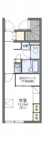 レオパレスMDK(1K/1階)の間取り写真