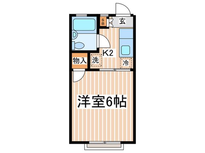 グレースワセダ(1K/1階)の間取り写真