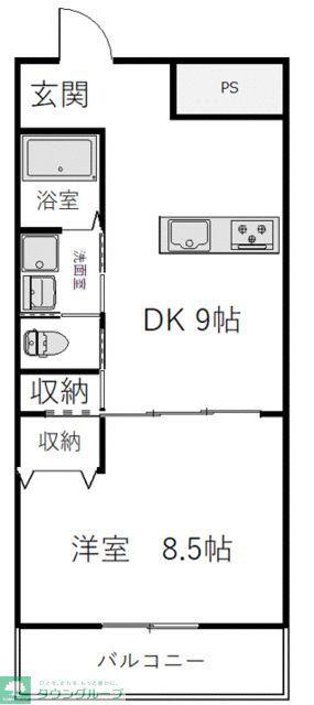 クラージュ(1LDK/1階)の間取り写真