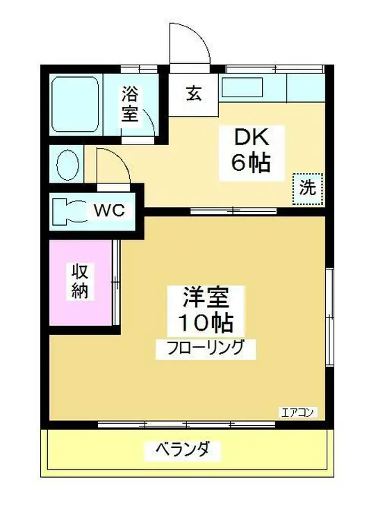 コーポ町田 2階階 間取り