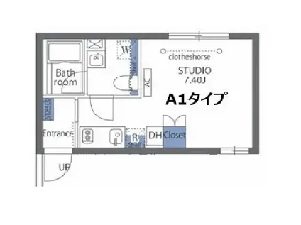 アヴァンタージュ恵比寿(ワンルーム/3階)の間取り写真