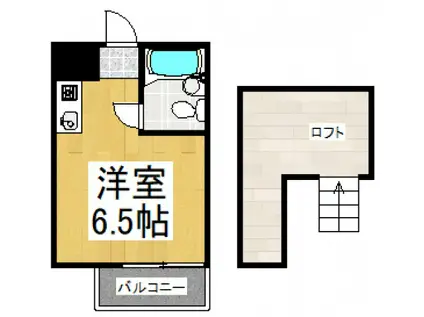 パークアベニューデュエット久米川(ワンルーム/1階)の間取り写真