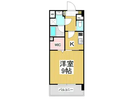 コンフォーティア広丘野村II(1K/9階)の間取り写真