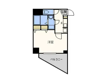 プロシード大阪ウエストアドリア(1K/2階)の間取り写真