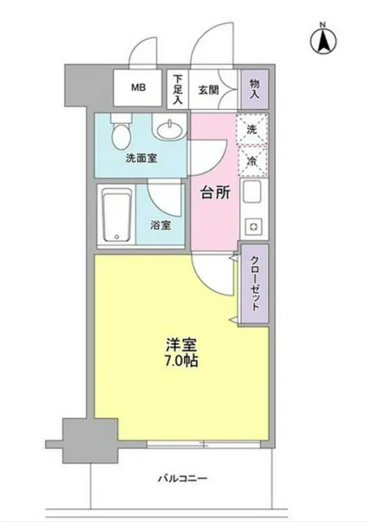 セレーノ品川 5階階 間取り