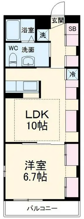 リブリ・フレスコ 2階階 間取り