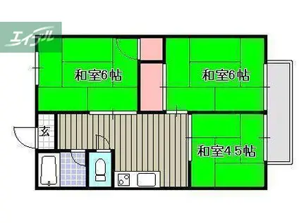 卓コーポ(3K/3階)の間取り写真