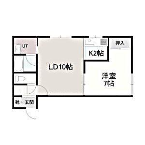 ノースピア367(1LDK/2階)の間取り写真
