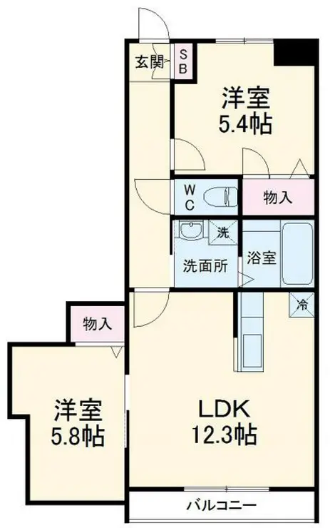 ビューアイランド弐番館 3階階 間取り