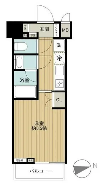 ZOOM品川南 14階階 間取り