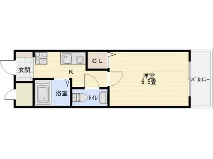 オレンジハウス2(1K/3階)の間取り写真