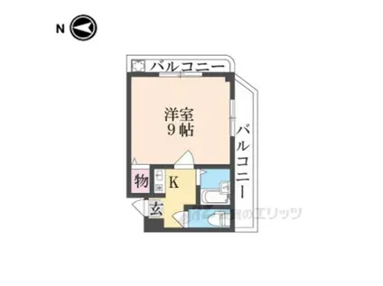 ラックハウス(1K/3階)の間取り写真