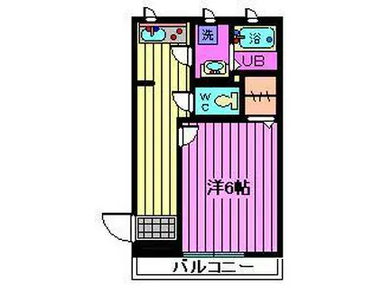 PALCONMAX新都心(1K/3階)の間取り写真