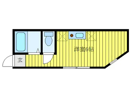 クレア椎名町(ワンルーム/1階)の間取り写真