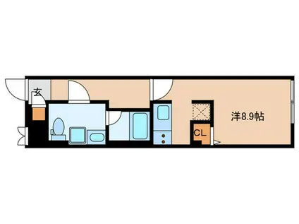 SYNEX NISHI-OI(ワンルーム/3階)の間取り写真