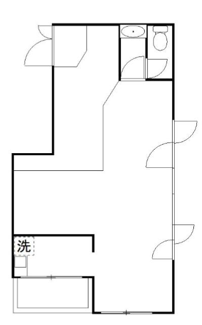 ピア秋川(ワンルーム/2階)の間取り写真