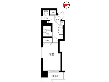 菱和パレス目白台(1K/3階)の間取り写真