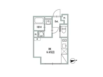 GRAN PASEO大森III(ワンルーム/1階)の間取り写真
