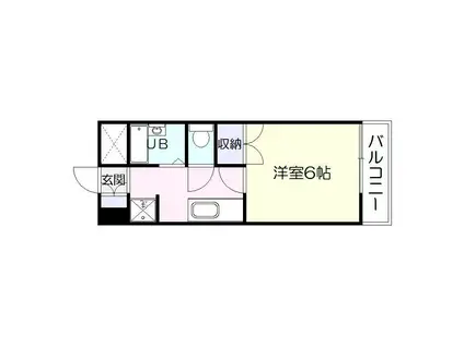 N・D・L春日(1K/5階)の間取り写真