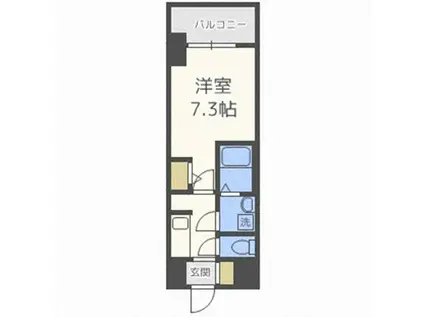 LA DOUCEUR西天満旧西天満S-RESIDENCE西天満GR(1K/5階)の間取り写真