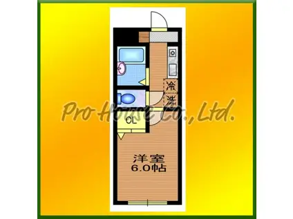 MAISON D ALSACE(1K/2階)の間取り写真