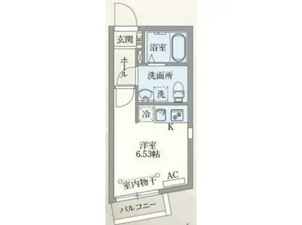 PASEO目黒II(ワンルーム/4階)の間取り写真