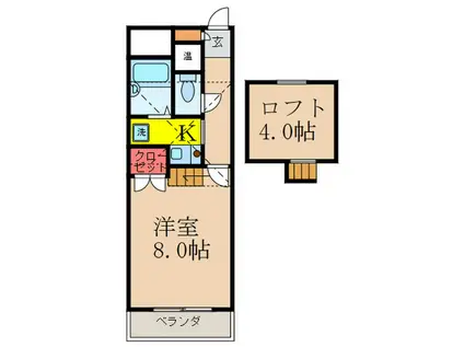 ETOILE MT 3(1K/3階)の間取り写真