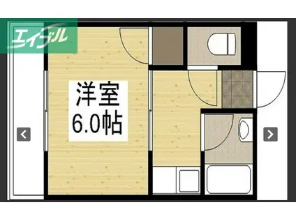 COMFORT HIROSEII(1K/2階)の間取り写真