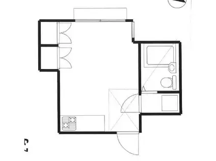 ウェルシィセブン(ワンルーム/2階)の間取り写真