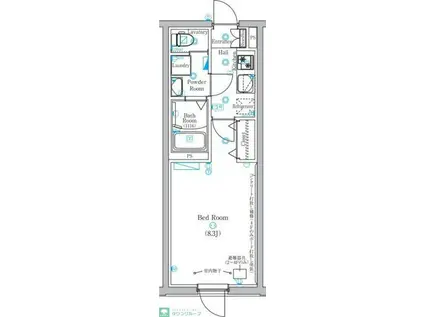 上池台1丁目アパート(1K/4階)の間取り写真
