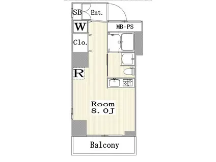 千寿ピア(ワンルーム/3階)の間取り写真