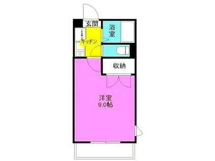 エミネンスプラザ(1K/3階)の間取り写真