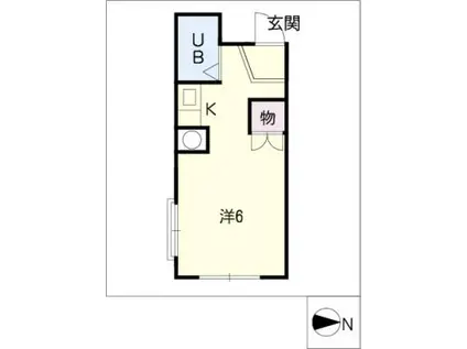 ラ プチット ファミーユ(ワンルーム/3階)の間取り写真