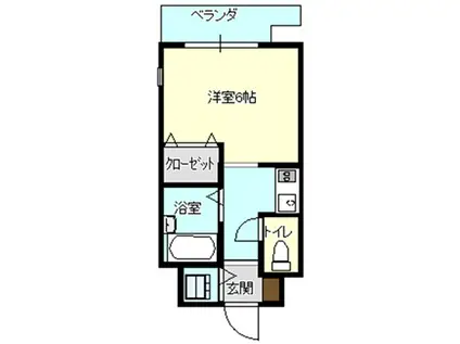 レファインド春日野道(ワンルーム/4階)の間取り写真