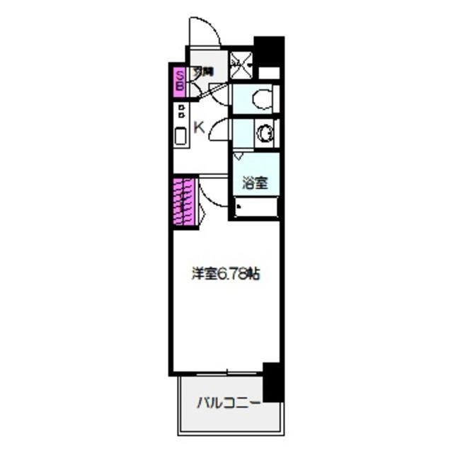 フォーリアライズ城東ネオス(1K/7階)の間取り写真
