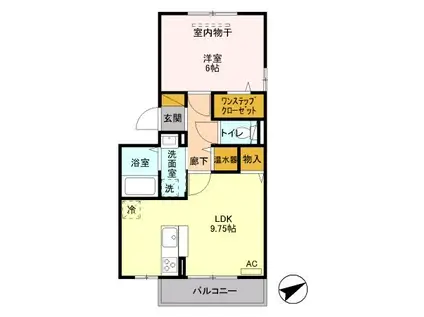 アールズ・コート(1LDK/3階)の間取り写真