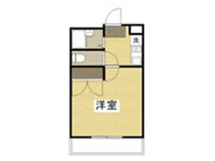 シンフォニー(1K/1階)の間取り写真