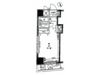 イーグル東神奈川(ワンルーム/3階)の間取り写真