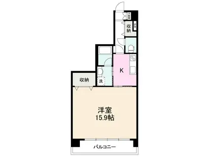 MINE PALACE(1K/5階)の間取り写真