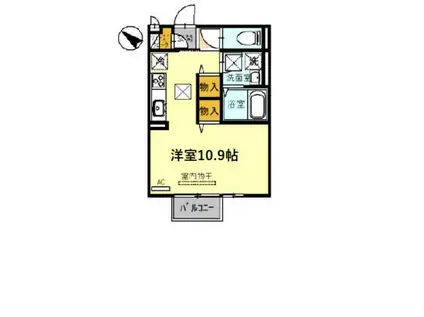 セジュール天満(ワンルーム/2階)の間取り写真