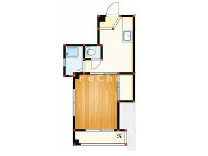 田中マンション(1DK/1階)の間取り写真