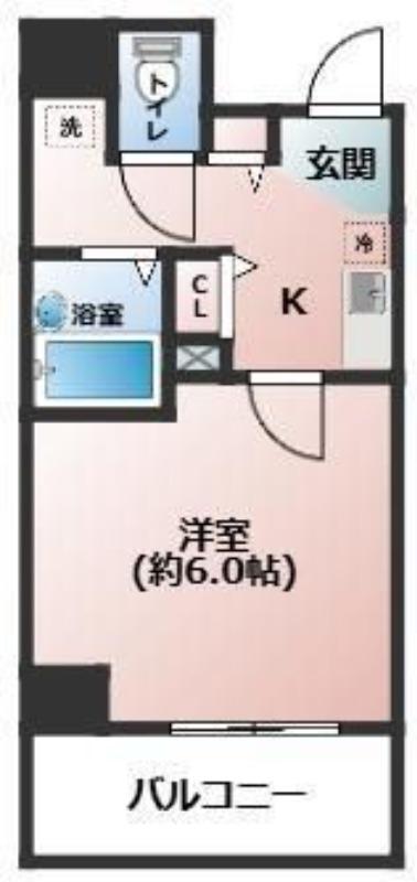 ラナップスクエア南森町(1K/5階)の間取り写真