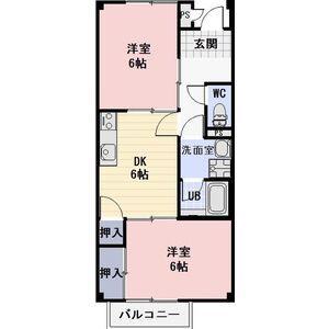 メゾン瑞浪 II(2DK/2階)の間取り写真