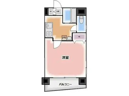 東林ビル(1K/8階)の間取り写真