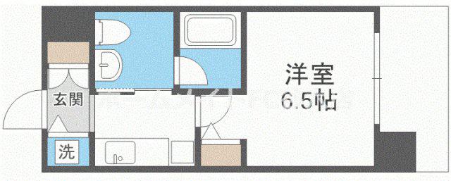 エスライズ堂島川(1K/3階)の間取り写真