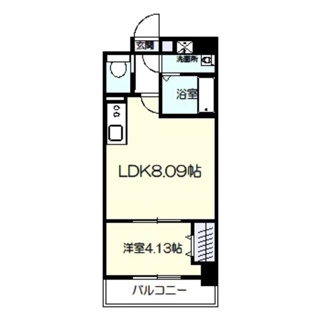 リアライズ堺宿院(1LDK/12階)の間取り写真